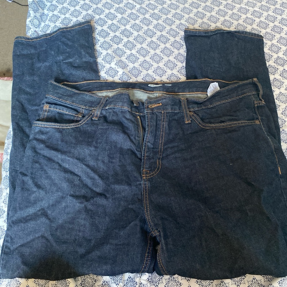 Straight leg mens jeans